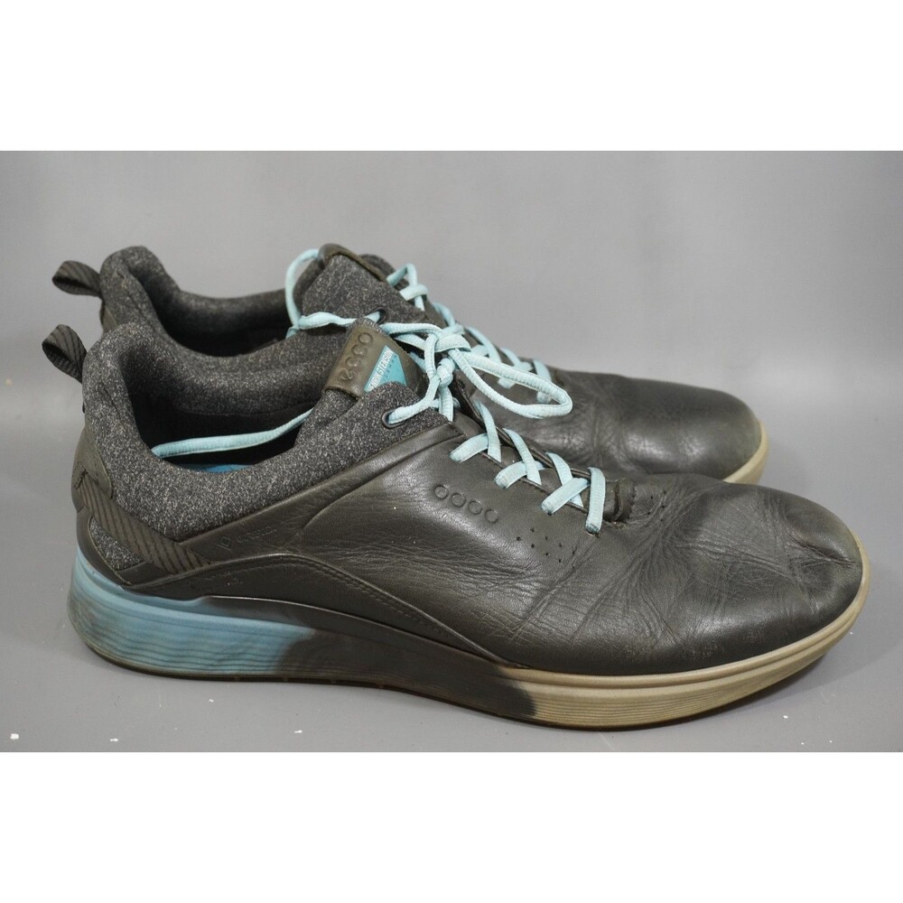 ECCO S-Three Mens Golf Shoes Size EU 46 US 12-12.5 Black Spikeless Gore-Tex GTX